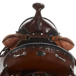 NRS Used 17in Double Creek Henry Miller Trail Saddle -Western Cowboy Equipment Store 05 078T 2