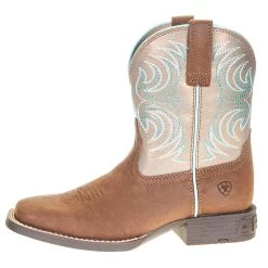 Ariat Youth Metallic Bronze Cowboy Boot 7 Ariat Youth Metallic Bronze Cowboy Boot -Western Cowboy Equipment Store 10038443 2