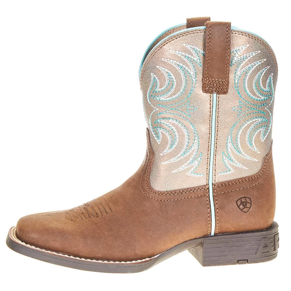 Ariat Youth Metallic Bronze Cowboy Boot 3 Ariat Youth Metallic Bronze Cowboy Boot - Image 3
