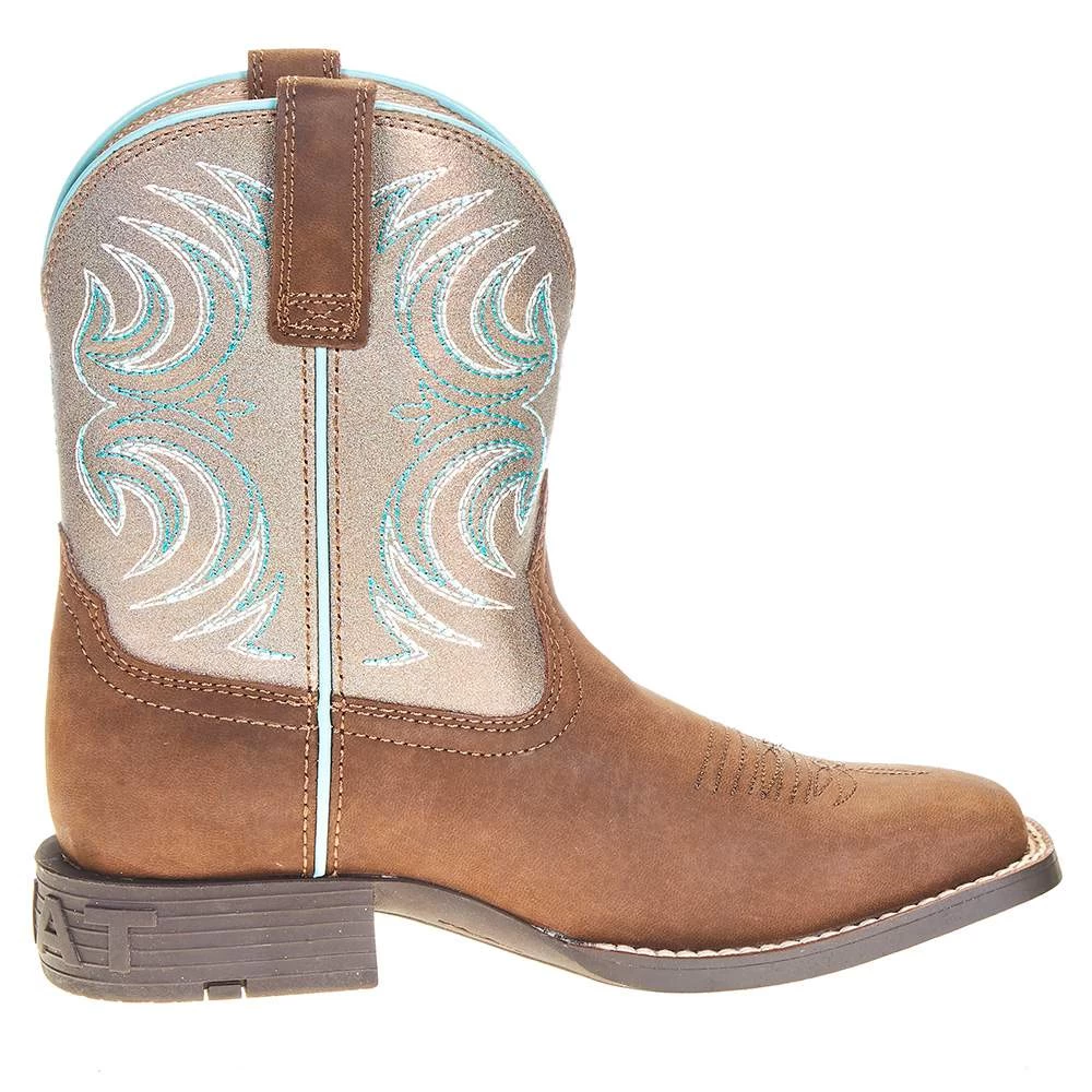 Ariat Youth Metallic Bronze Cowboy Boot 5 Ariat Youth Metallic Bronze Cowboy Boot - Image 5