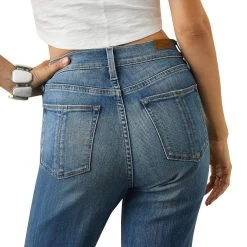 Ariat Women's High Rise Ultra Lucy Relaxed Straight Jean Fontana -Western Cowboy Equipment Store 10042220 02