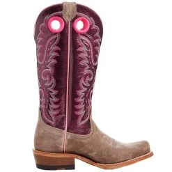 Ariat Women's Futurity Smokey Roughout/ Wine Patent 13 In Top Boot 8 Ariat Women's Futurity Smokey Roughout/ Wine Patent 13 In Top Boot -Western Cowboy Equipment Store 10047069 04