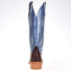 Rios Of Mercedes Women's Ride Ready KangoTobac Smooth Ostrich 15in. Blue Top Cowgirl Boot 8 Rios Of Mercedes Women's Ride Ready KangoTobac Smooth Ostrich 15in. Blue Top Cowgirl Boot -Western Cowboy Equipment Store 106141 3