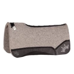 Best Ever Pads Kush 1 Inch Felt Saddle Pad With Black Wear Leathers