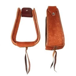 Chestnut Overshoe Roughout Covered Stirrups -Western Cowboy Equipment Store 1210002 9