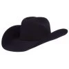 American Hats AHC 40X Rancher Crease Black Self Band 4 1/2in. Brim Felt Cowboy Hat