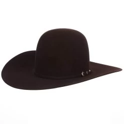 Rodeo King 10X Black Cherry 4 1/2in. Brim Self Band Open Crown Felt Cowboy Hat