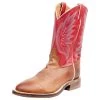 Tony Lama Men`s Brayden Cedar Brown 11in. TImeless Red Top Round Toe