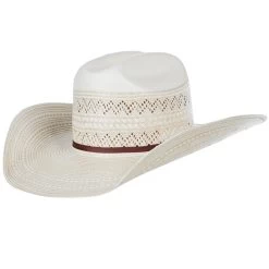 American Hats AHC 6900 Racher Drilex 2 Cord Chocolate Band 4 1/4in. Brim Straw Cowboy Hat
