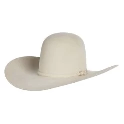American Hats 40X Bone Self Band 5in. Brim Open Crown Felt Cowboy Hat