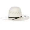 American Hats AHC 7900 Fancy Vent Ivory 4 1/4in. Brim Round Oval Open Crown Cowboy Hat