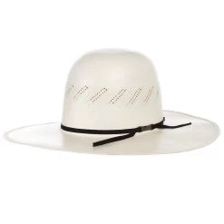 American Hats AHC 7900 Fancy Vent Ivory 4 1/4in. Brim Round Oval Open Crown Cowboy Hat