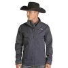Panhandle Men's Powder River Navy Conceal Carry Rodeo Jacket