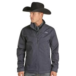 Panhandle Men's Powder River Navy Conceal Carry Rodeo Jacket