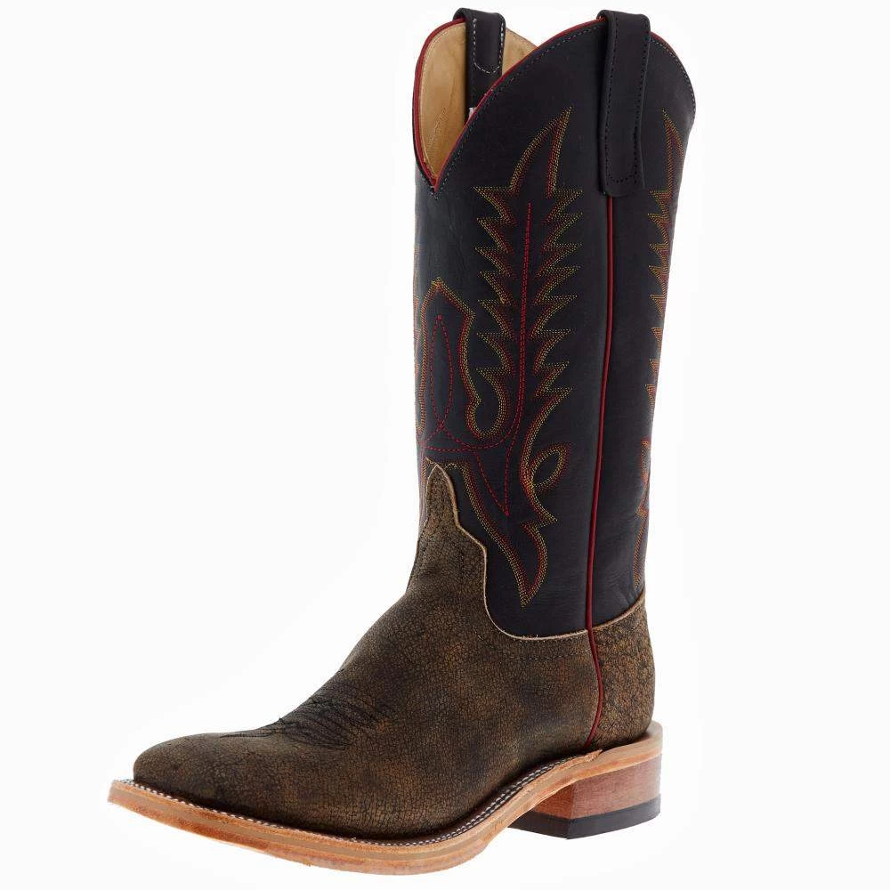 Anderson Bean Men's Ride Ready Tan Safari Cape Buffalo Black Buffamonte 1 Anderson Bean Men's Ride Ready Tan Safari Cape Buffalo Black Buffamonte