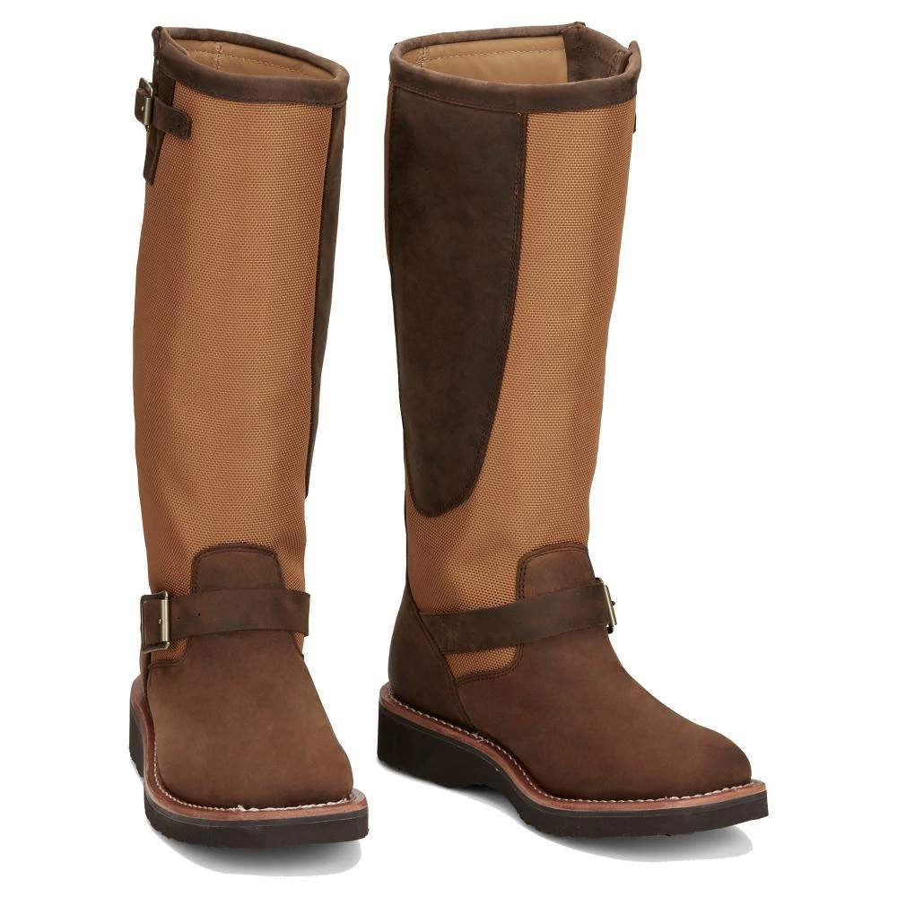 Justin Boots Women's Cottonwood Hickory Brown Square Toe 17in Tall Snake Boot 1 Justin Boots Women's Cottonwood Hickory Brown Square Toe 17in Tall Snake Boot