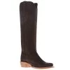 R Watson Boots Women's Chocolate Nubuck Python 17 In Top Cowgirl Boot