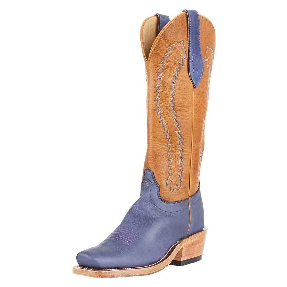 Rios Of Mercedes Men`s Olathe RR Royal Blue Wyoming 15` Vanilla Navajo Bison Top Cowboy Boot 2 Rios Of Mercedes Men`s Olathe RR Royal Blue Wyoming 15` Vanilla Navajo Bison Top Cowboy Boot - Image 2