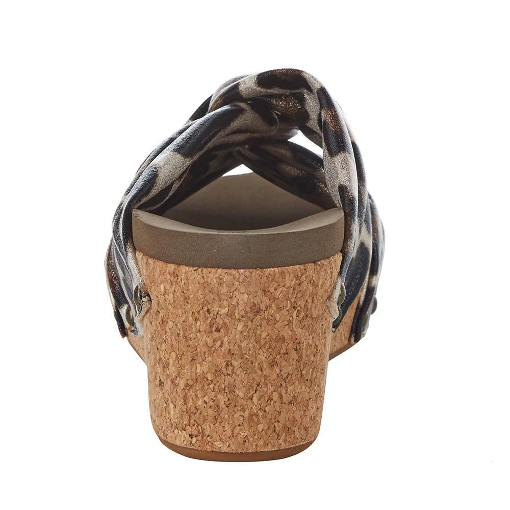 Corkys Footwear Women`s Corky's Cheerful Gold Cheetah Wedge 4 Corkys Footwear Women`s Corky's Cheerful Gold Cheetah Wedge - Image 4