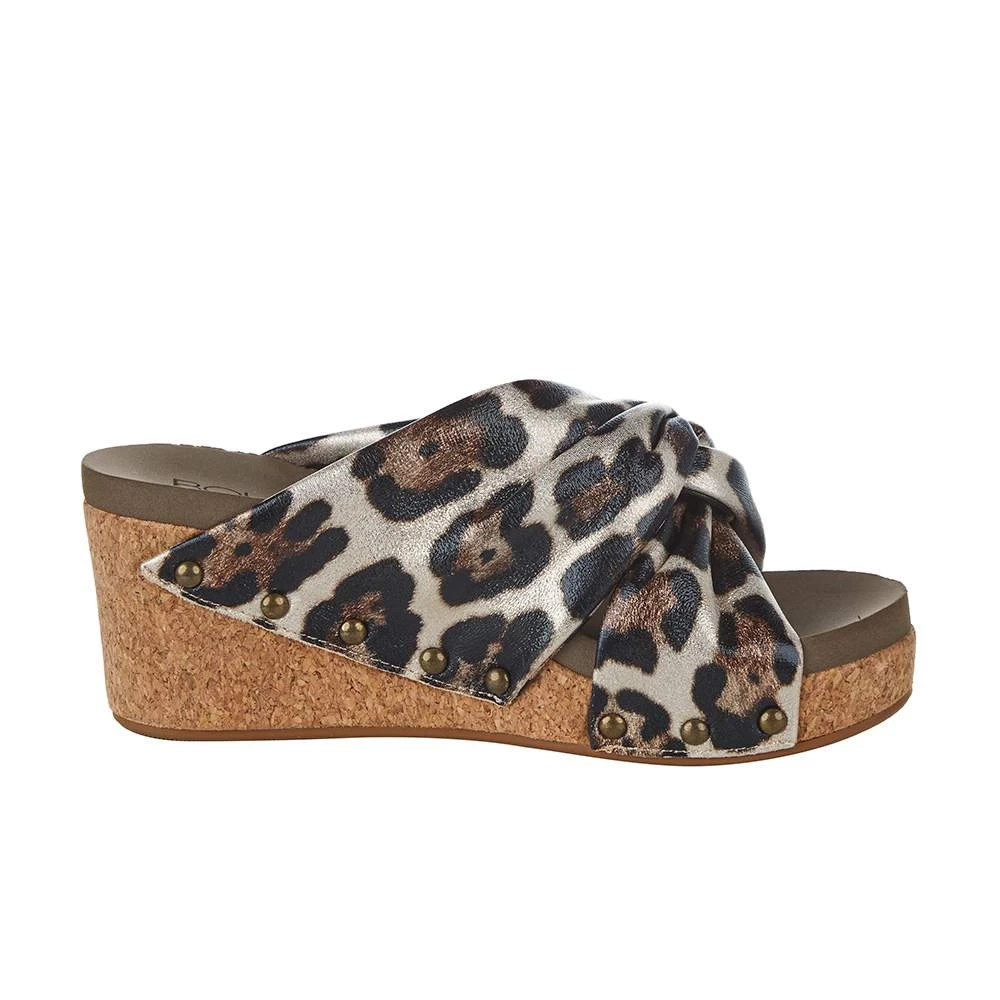 Corkys Footwear Women`s Corky's Cheerful Gold Cheetah Wedge 5 Corkys Footwear Women`s Corky's Cheerful Gold Cheetah Wedge - Image 5