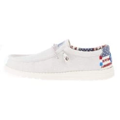 Heydude Men's Hey Dude Wally Patriotic Off White Casual -Western Cowboy Equipment Store 40001 1K1 03