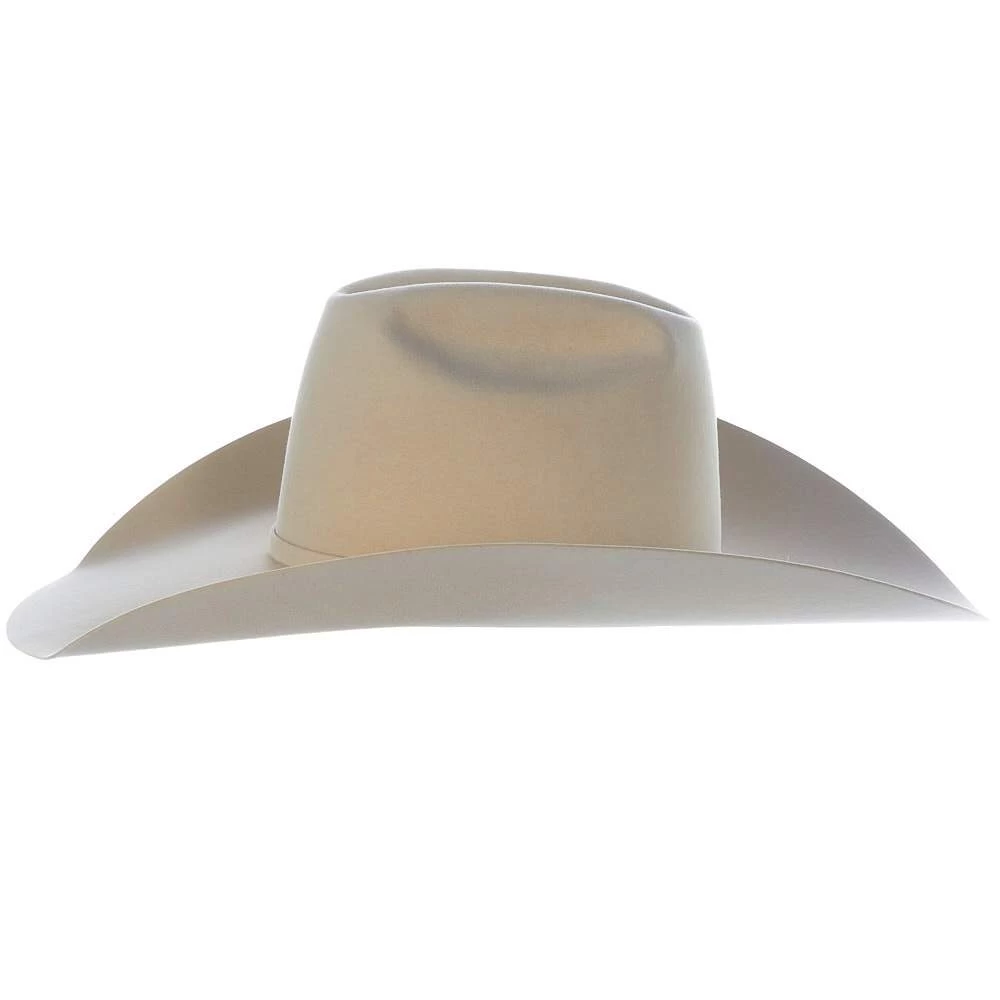 American Hats 40X Bone Self Band 5in. Brim Open Crown Felt Cowboy Hat 5 American Hats 40X Bone Self Band 5in. Brim Open Crown Felt Cowboy Hat - Image 5