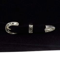 American Hats AHC 40X Rancher Crease Black Self Band 4 1/2in. Brim Felt Cowboy Hat -Western Cowboy Equipment Store 40XRCBLKS45 4