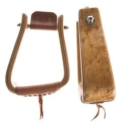 Don Orrell Birds Eye Maple 3in. Angled Roper Stirrup
