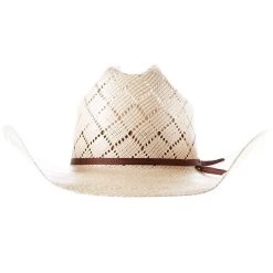 American Hats AHC 5050 Rancher Drilex 4 1/4in. Brim 2 Cord Chocolate Band Straw Cowboy Hat -Western Cowboy Equipment Store 5050RC2CCHOC42 4