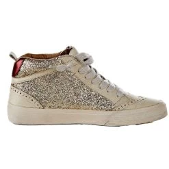 Shu Shop Ladies Gold Glitter Paulina High Top Casual Shoe -Western Cowboy Equipment Store 529 714 05