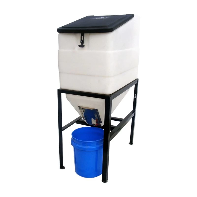 High Country Plastics 270lb Capacity Feed Bin With Stand 1 High Country Plastics 270lb Capacity Feed Bin With Stand