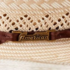 American Hats AHC 6900 Racher Drilex 2 Cord Chocolate Band 4 1/4in. Brim Straw Cowboy Hat 6 American Hats AHC 6900 Racher Drilex 2 Cord Chocolate Band 4 1/4in. Brim Straw Cowboy Hat -Western Cowboy Equipment Store 6900RC2CCHOC42 3