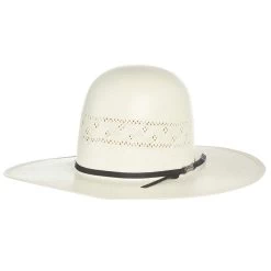 American Hats Solid Weave Fancy Vent 4in. Brim Straw Cowboy Hat -Western Cowboy Equipment Store 7210S2CBLK4 11