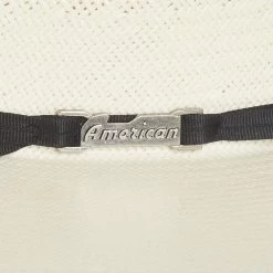 American Hats Solid Weave Fancy Vent 4in. Brim Straw Cowboy Hat -Western Cowboy Equipment Store 7210S2CBLK4 41