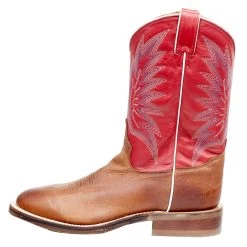Tony Lama Men`s Brayden Cedar Brown 11in. TImeless Red Top Round Toe -Western Cowboy Equipment Store 7884 3