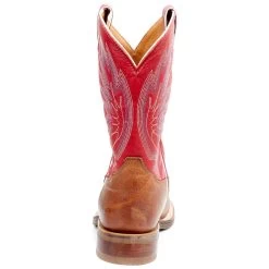 Tony Lama Men`s Brayden Cedar Brown 11in. TImeless Red Top Round Toe -Western Cowboy Equipment Store 7884 4