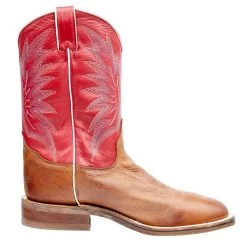 Tony Lama Men`s Brayden Cedar Brown 11in. TImeless Red Top Round Toe -Western Cowboy Equipment Store 7884 5