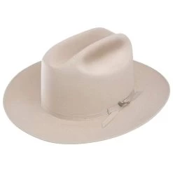 Stetson Hats 6X Silver Belly Open Road 2-3/4in. Brim Pre-Creased Felt Cowboy Hat