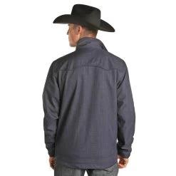 Panhandle Men's Powder River Navy Conceal Carry Rodeo Jacket -Western Cowboy Equipment Store 92 1058 03