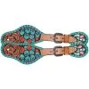 Rafter T Ranch Company Painted Cactus Kids Spur Straps