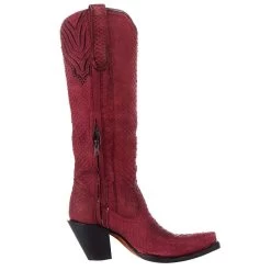 Corral Women`s Red Python 15in. Top Boot -Western Cowboy Equipment Store A4194 5
