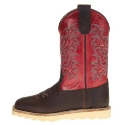 Old West Children's Brown Rugby Grenadine Red Boot -Western Cowboy Equipment Store BCS1951 2