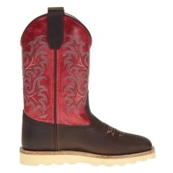 Old West Children's Brown Rugby Grenadine Red Boot -Western Cowboy Equipment Store BCS1951 4