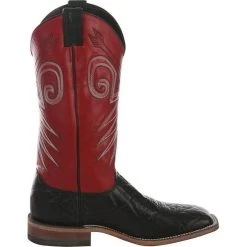 Men's Justin Bent Rail Black Wildebeest Cowboy Boots 7 Men's Justin Bent Rail Black Wildebeest Cowboy Boots -Western Cowboy Equipment Store BR319 right