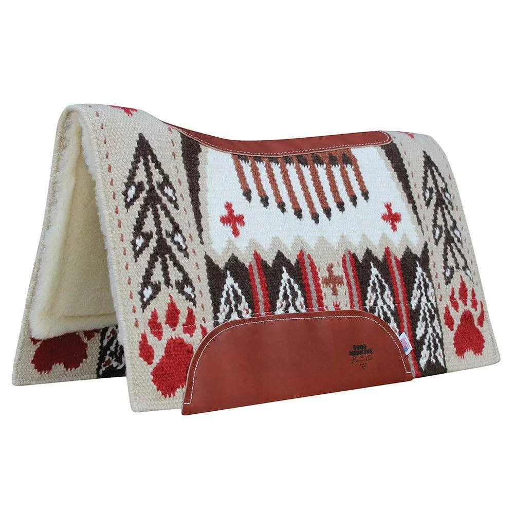 Professionals Choice 33x38 Good Medicine Bear Paw Saddle Pad 2 Professionals Choice 33x38 Good Medicine Bear Paw Saddle Pad - Image 2
