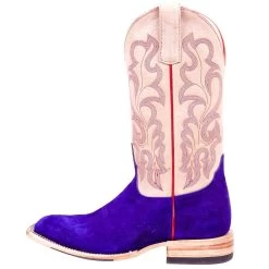Macie Bean Women's Top Hand Bean Purple Suede Cowgirl Boot -Western Cowboy Equipment Store M2026 3