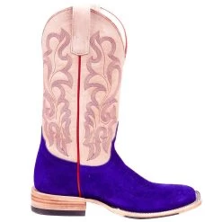 Macie Bean Women's Top Hand Bean Purple Suede Cowgirl Boot -Western Cowboy Equipment Store M2026 5