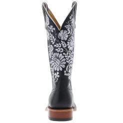 Macie Bean Women`s Black Eyed Susan Black Water Top Boot -Western Cowboy Equipment Store M9166 04