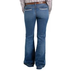 Cinch Women's Lynden Slim Trouser 5 Cinch Women's Lynden Slim Trouser -Western Cowboy Equipment Store MJ81454082 3