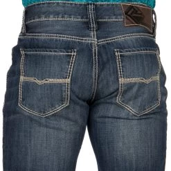 Rock N Roll Cowboy Mens N Double Barrel Relaxed Fit Straight Leg Jeans -Western Cowboy Equipment Store MOS8553 3